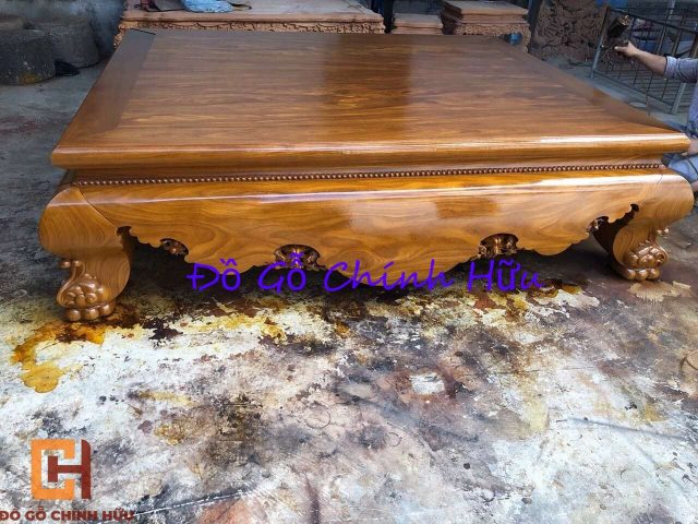 sập trơn gỗ cẩm vàng – mã 1200